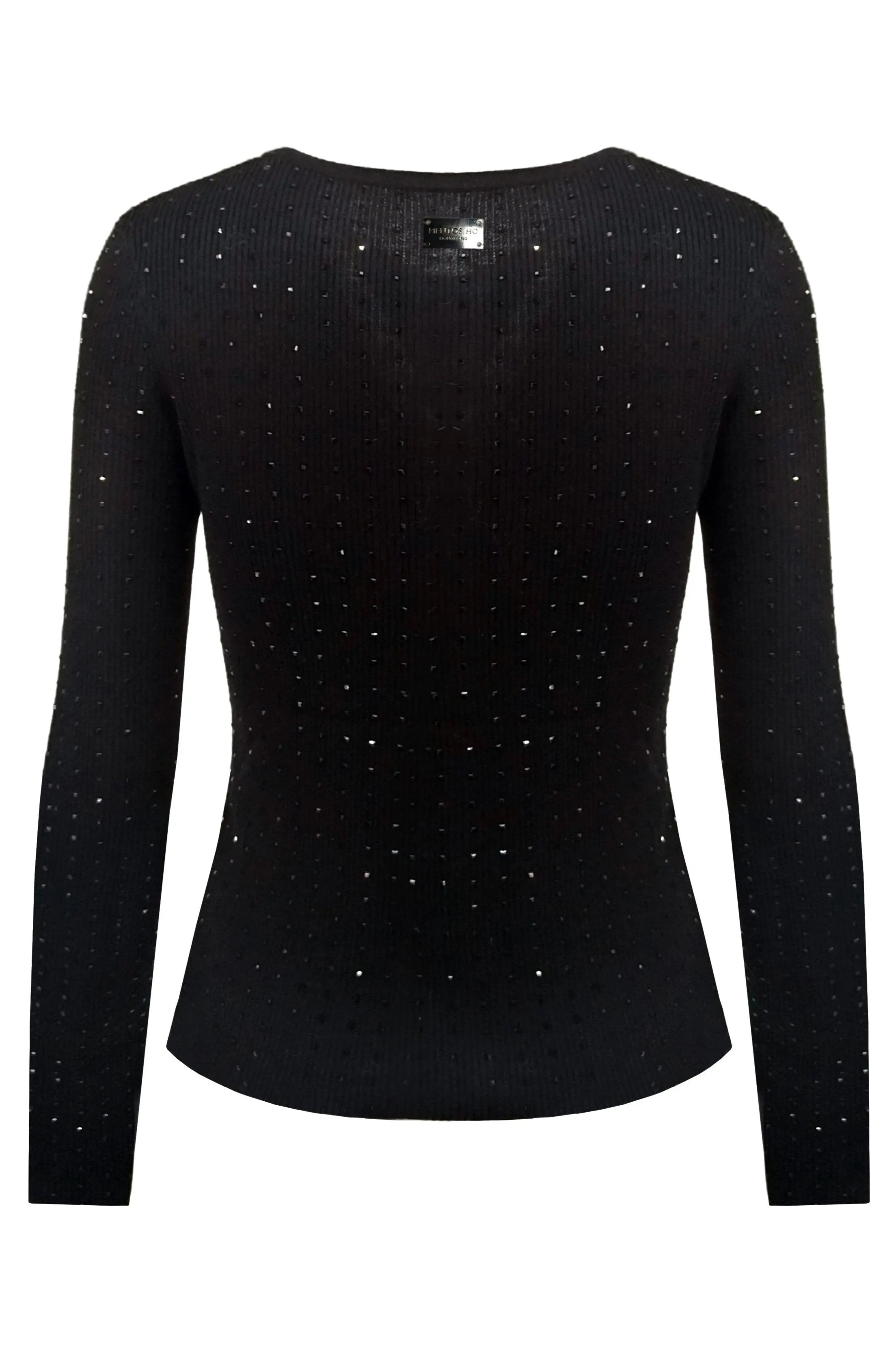 Glittering Black Sparkle Top ULA